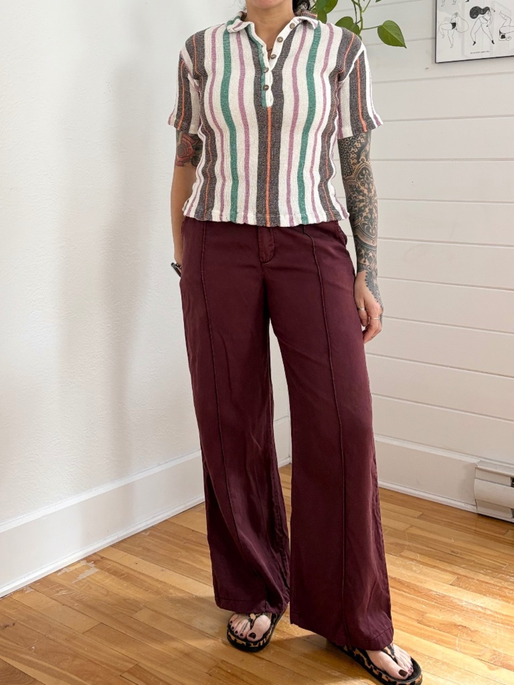 YFB tencel wide leg pants